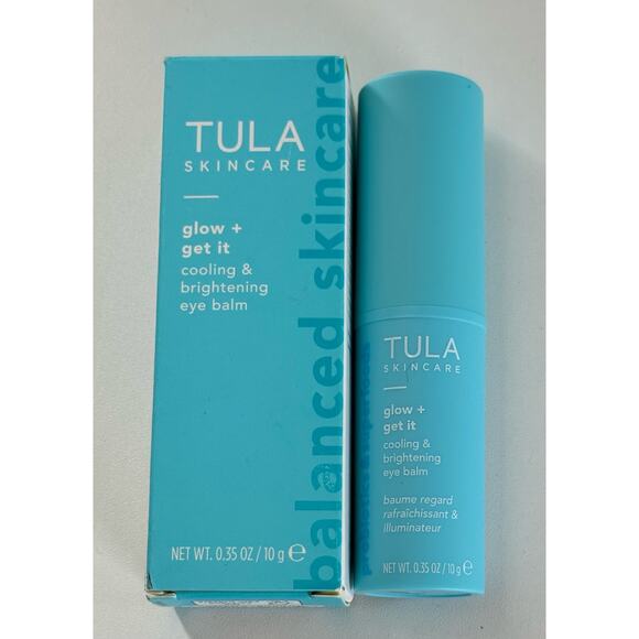 TULA Skincare Glow + Get It Cooling & Brightening Eye Balm 0.35oz / 10g ~ NEW - Picture 2 of 3